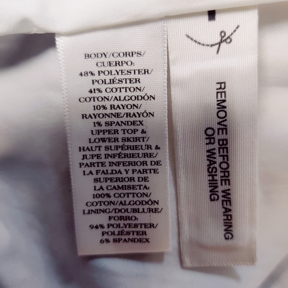 Ann Taylor Cream Tweed Dress Knee Length Sleeveless Size 4 - Picture 10 of 10